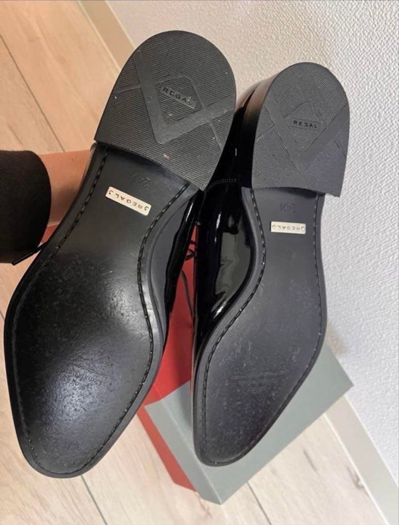 REGAL 黒 ドレスシューズ 光沢仕上げ