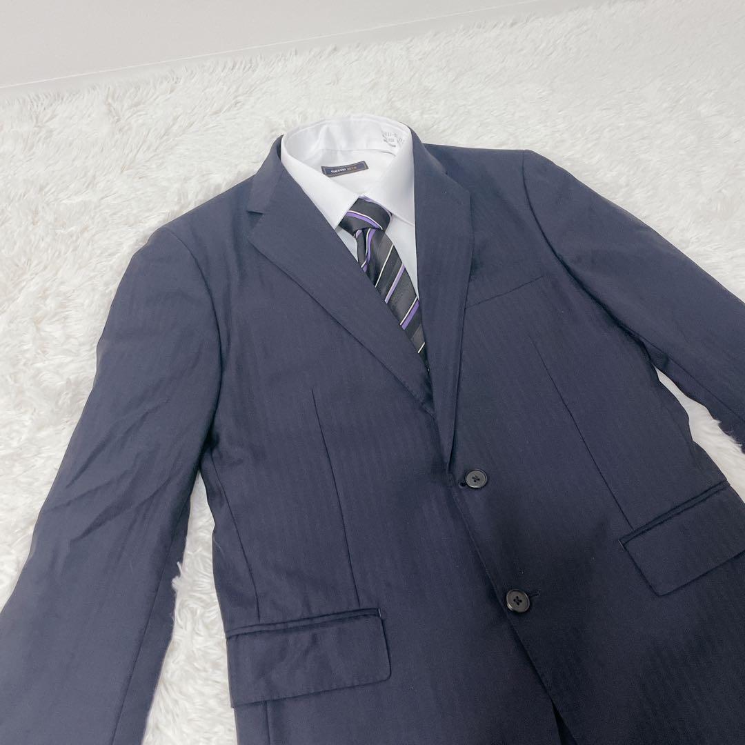 ✨美品✨ バーニーズNY カノニコ生地 スーツ 50 XL ストライプ