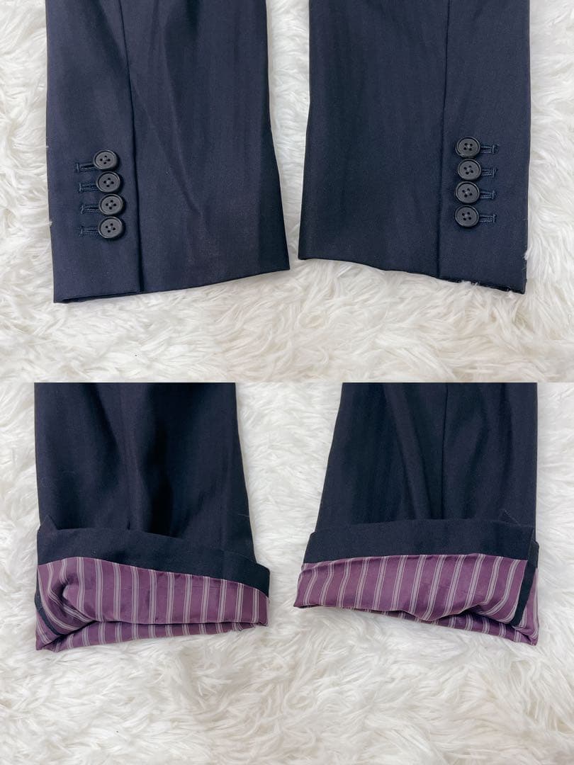 ✨美品✨ バーニーズNY カノニコ生地 スーツ 50 XL ストライプ