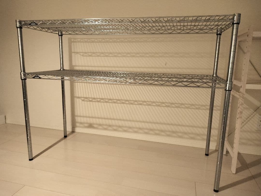 ルミナス 2段スチールラック シルバー