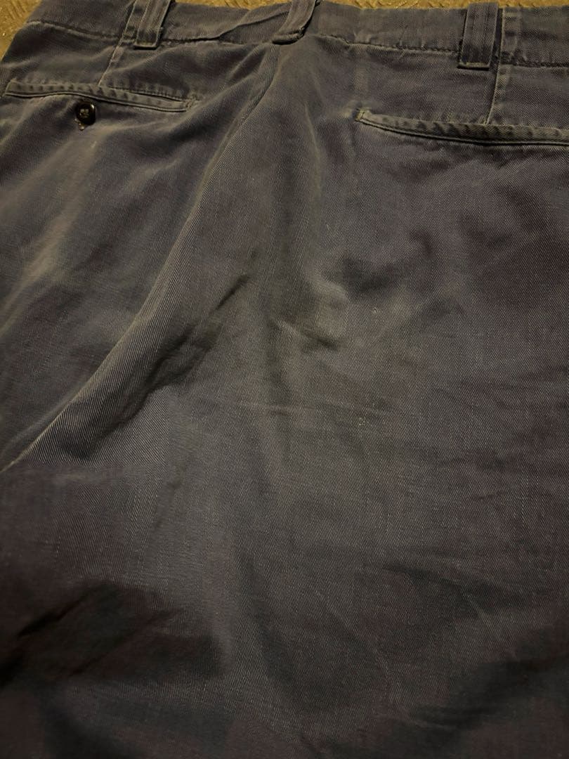 unknown 50s 60s オールコットン USA製 ワークパンツ フェード