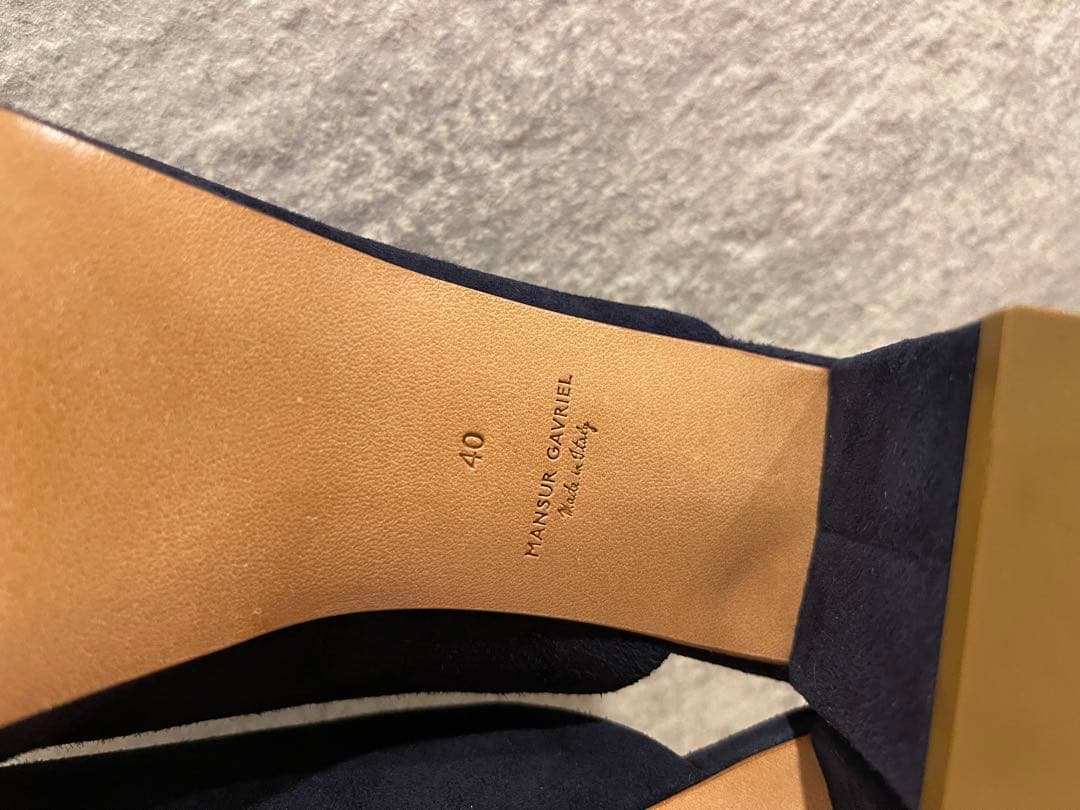 【limoncello】MANSUR GAVRIEL ネイビー ミュール