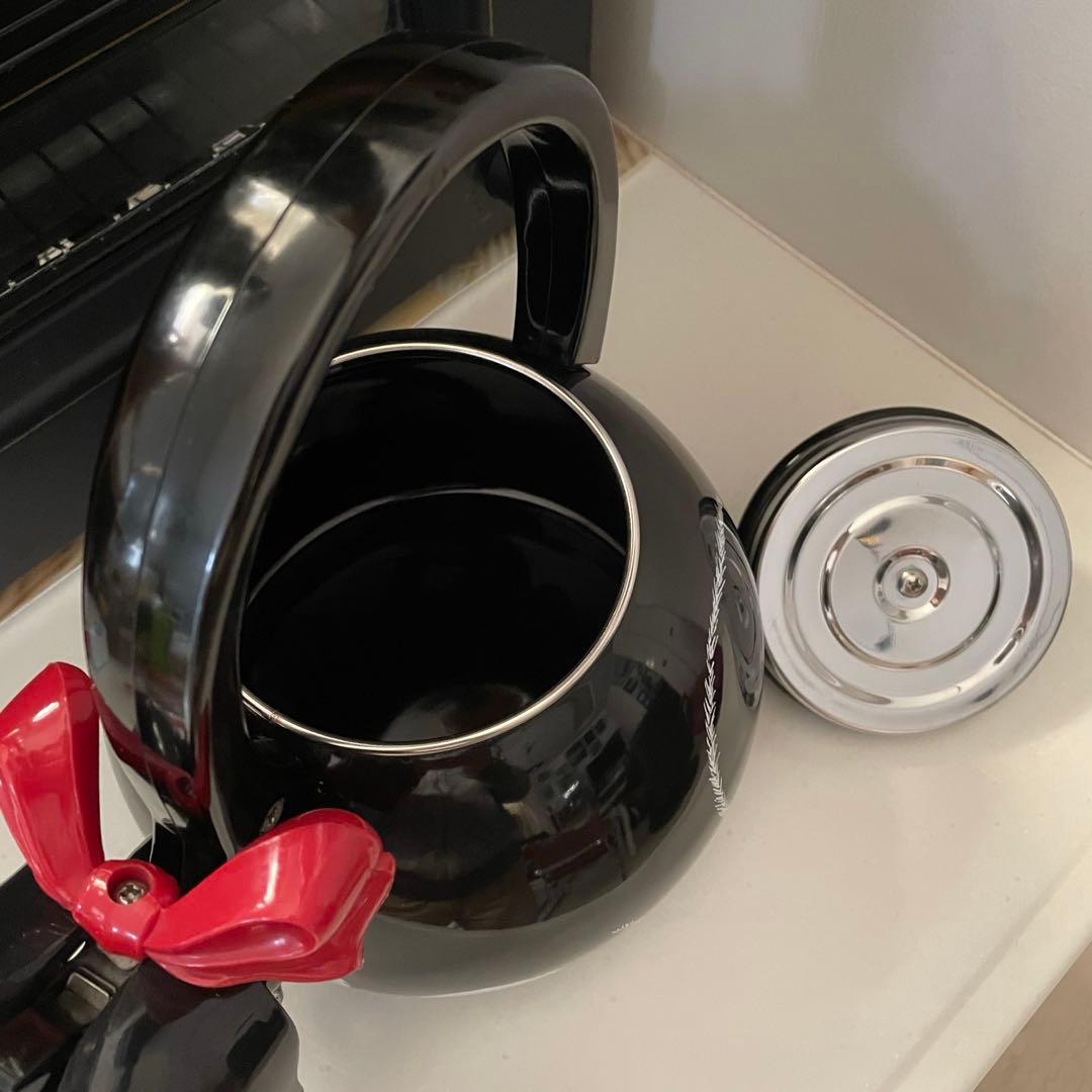 ☆未使用•レア☆ホイッスルケトル 猫型笛吹やかん/タキシードキャット☆