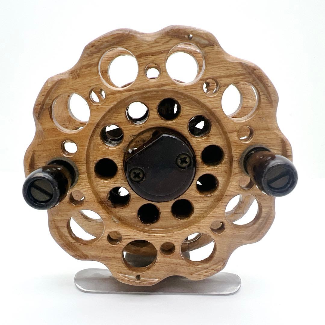 【希少】木製 タイコリール 欅 ケヤキ ヘチリール TSURUYA つるや釣具店