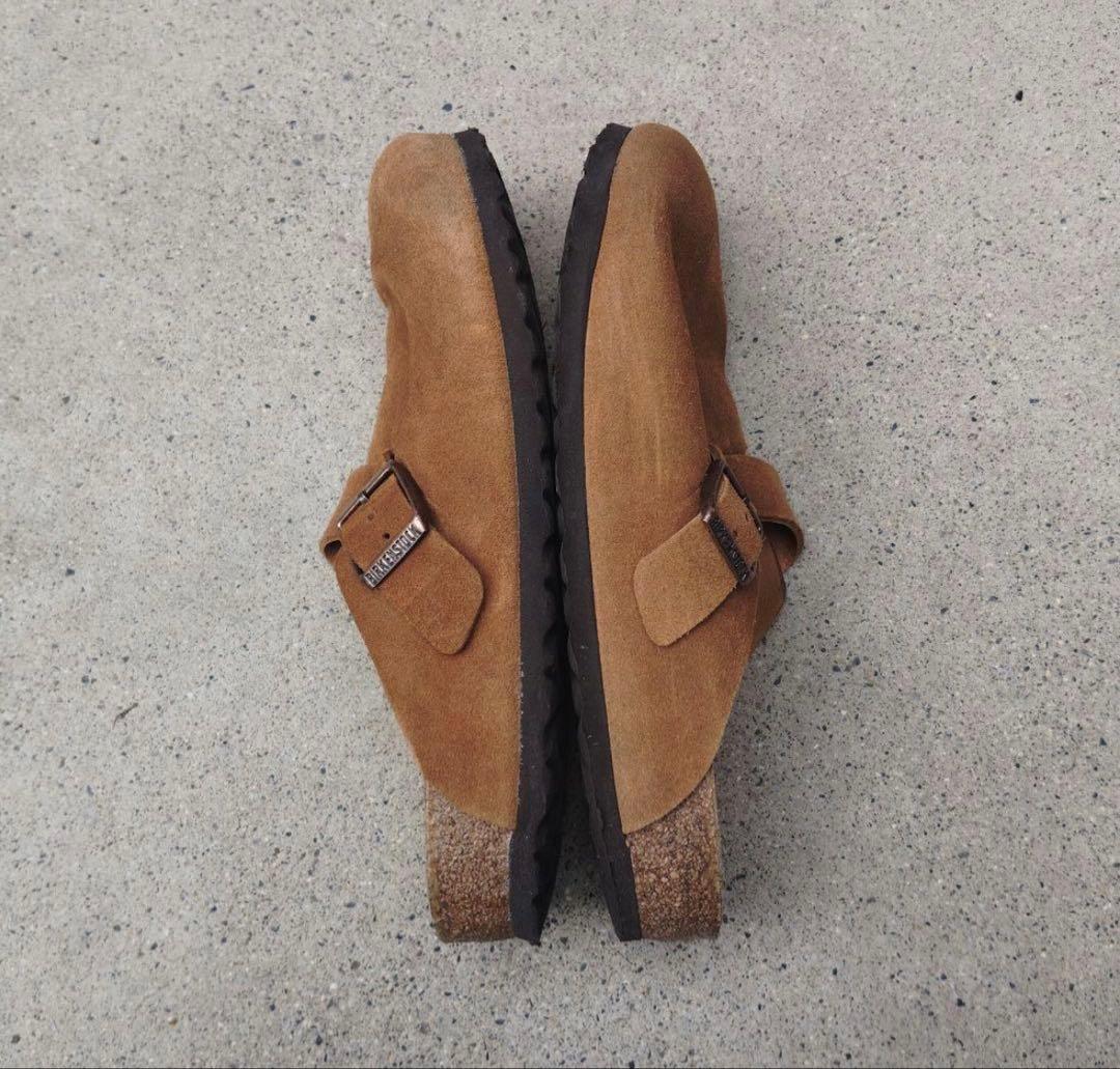 ビルケンシュトック ボストン ブラウン スエード 26.5cm 41