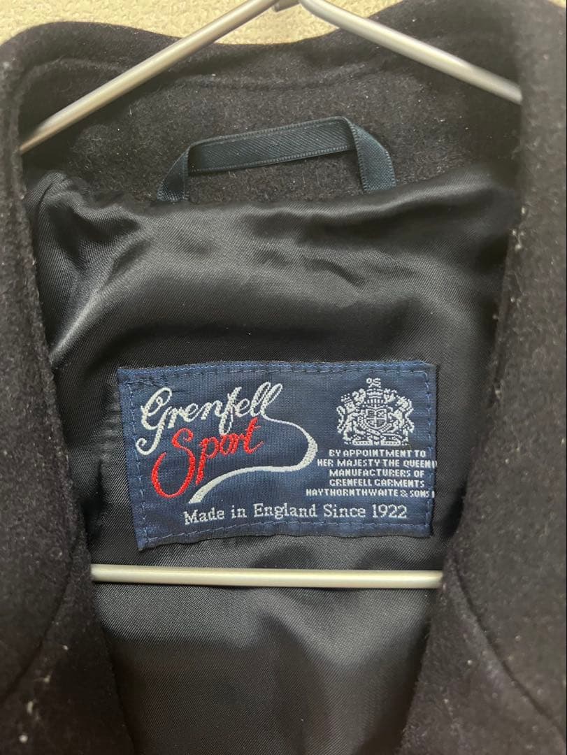 Grenfell Sport ネイビー　ウール ピーコート