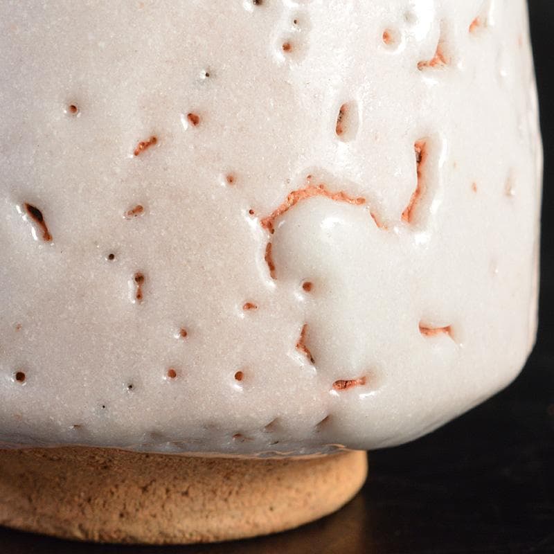 茶道具　加藤唐九郎　一無斎（一ム斎）作　志野　ぐい呑み　共布共箱　V　R7255