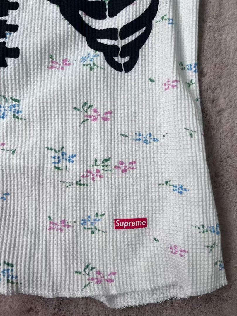 Supreme 骸骨プリント 長袖シャツ