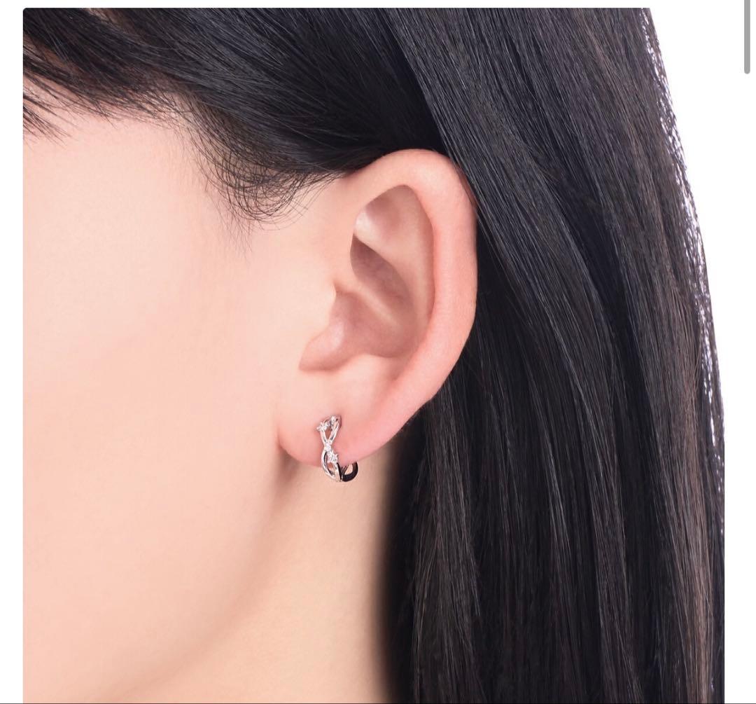 ジュエリーツツミ　プラチナダイヤモンド　ピアス(片側のみ）