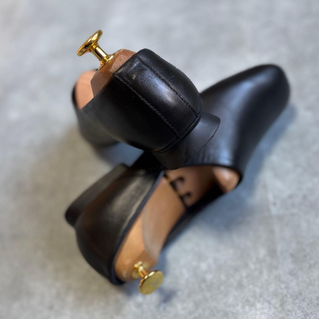 【美品】CAMPER カンペール レザー フラット パンプス 23.5cm 黒