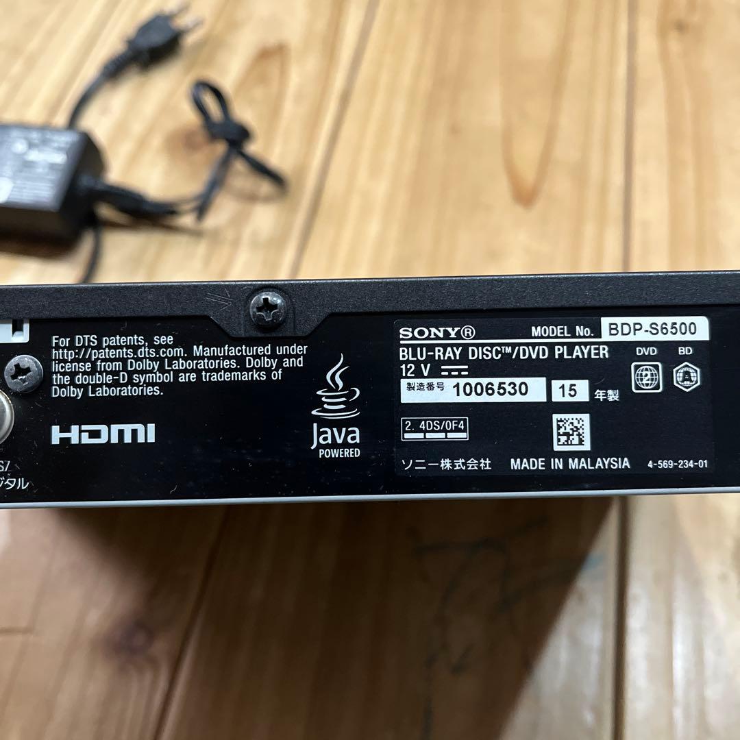 値下げ SONY ブルーレイDVD BDP-S6500 black