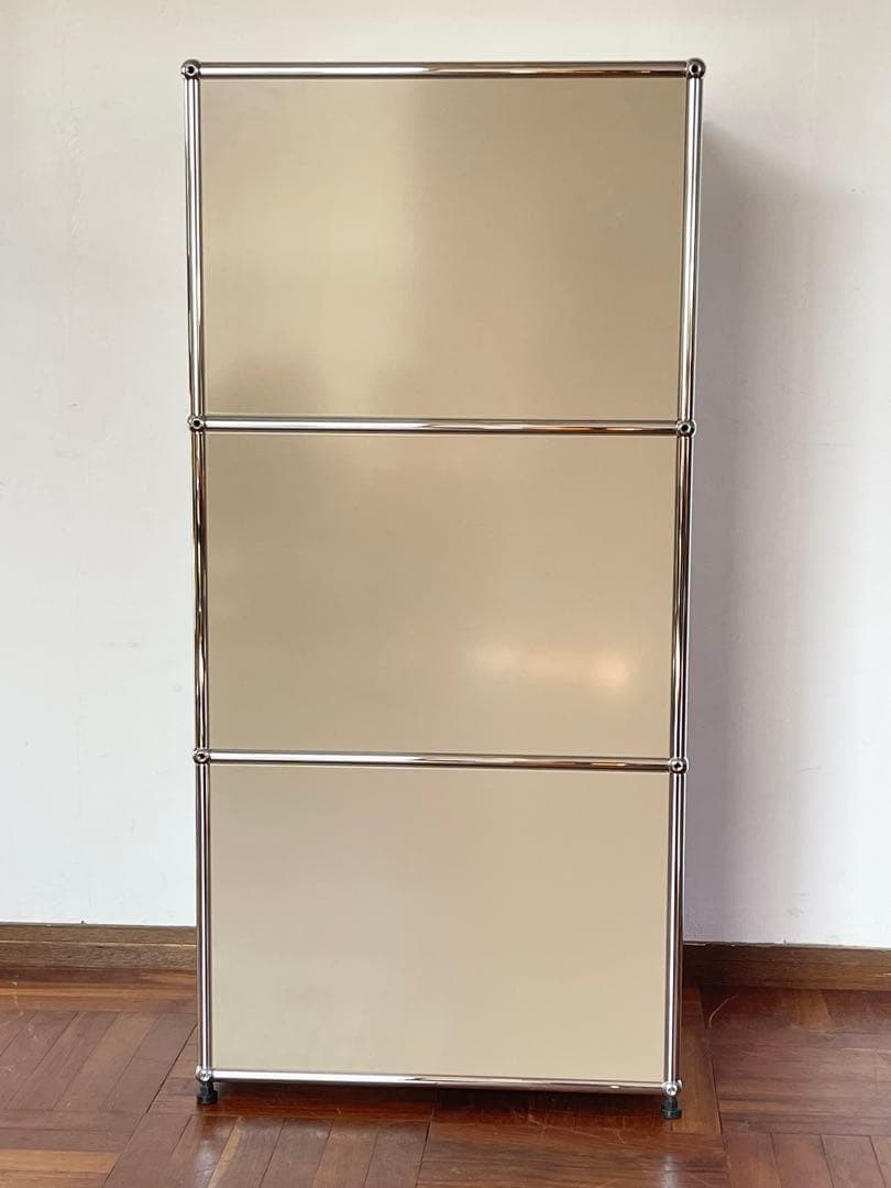 USM ハラー システム 1列 3段 ドロップダウンドア キャビネット