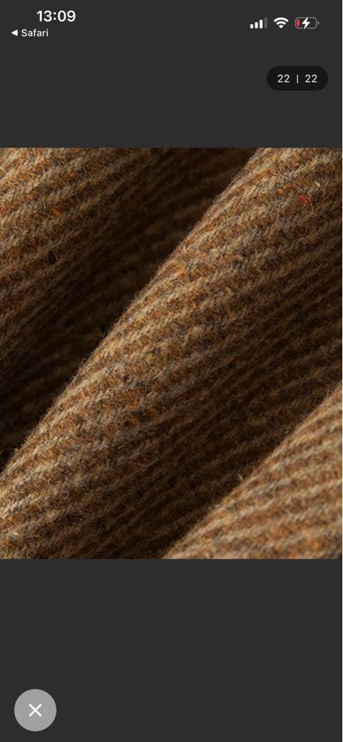 【希少レア】ꕥ新品ꕥラグランウールツイードジャケットFanoStudios XS