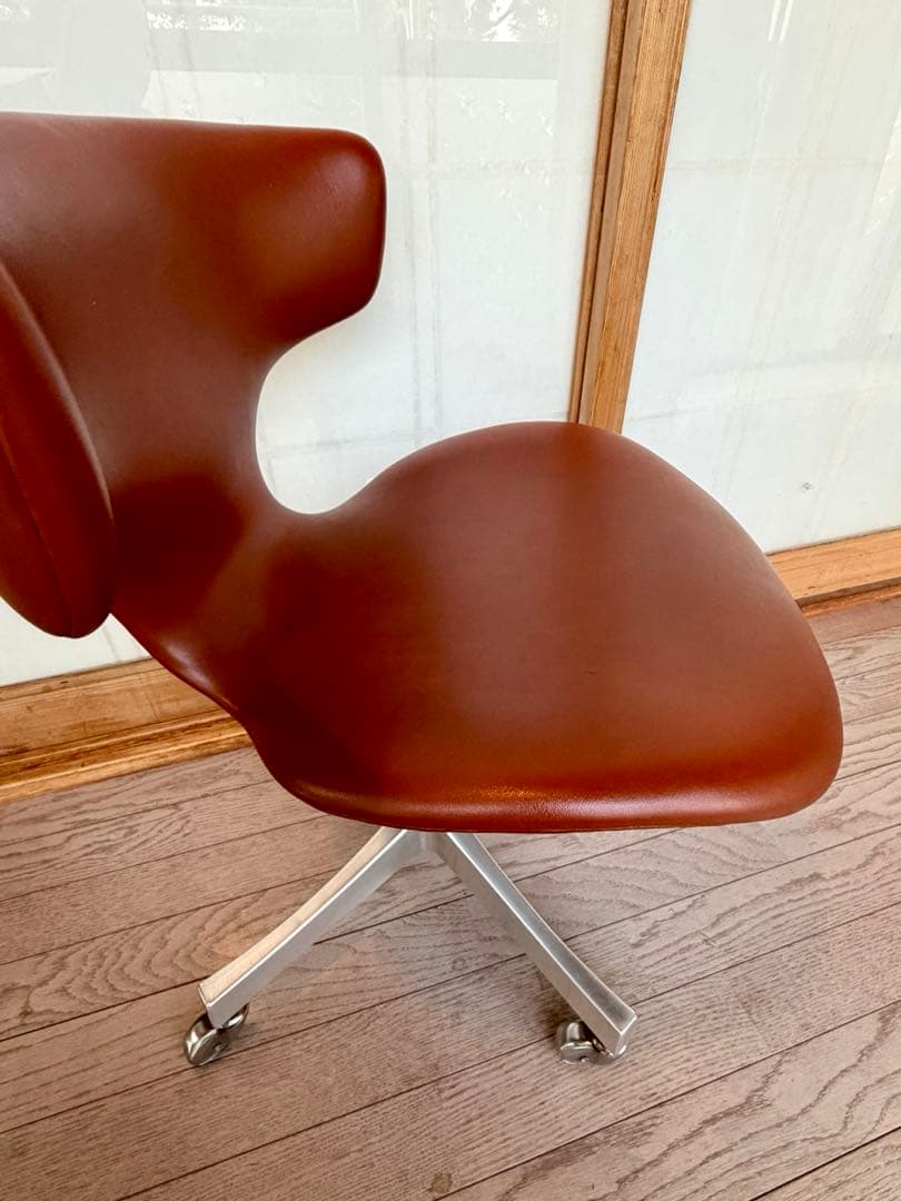 剣持勇カブトチェア　天童木工製　ブラウン