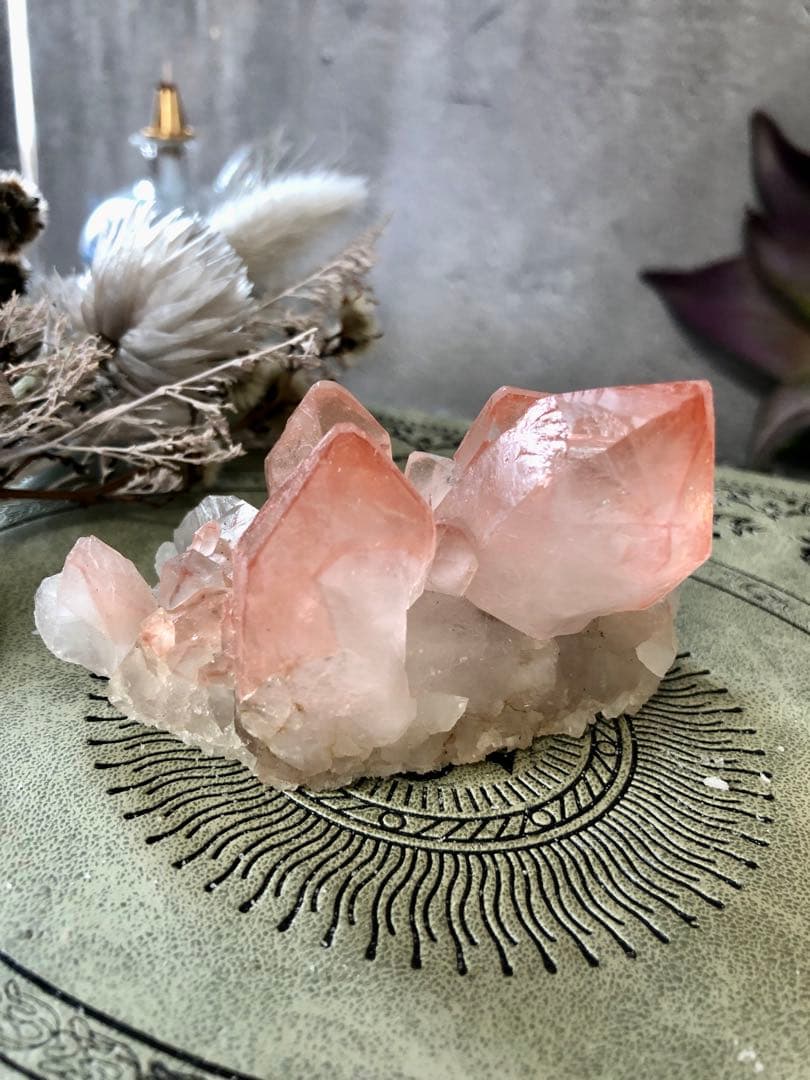 スカーレットテンプルレムリアン　クラスター　ストロベリー　レムリアン　ピンク