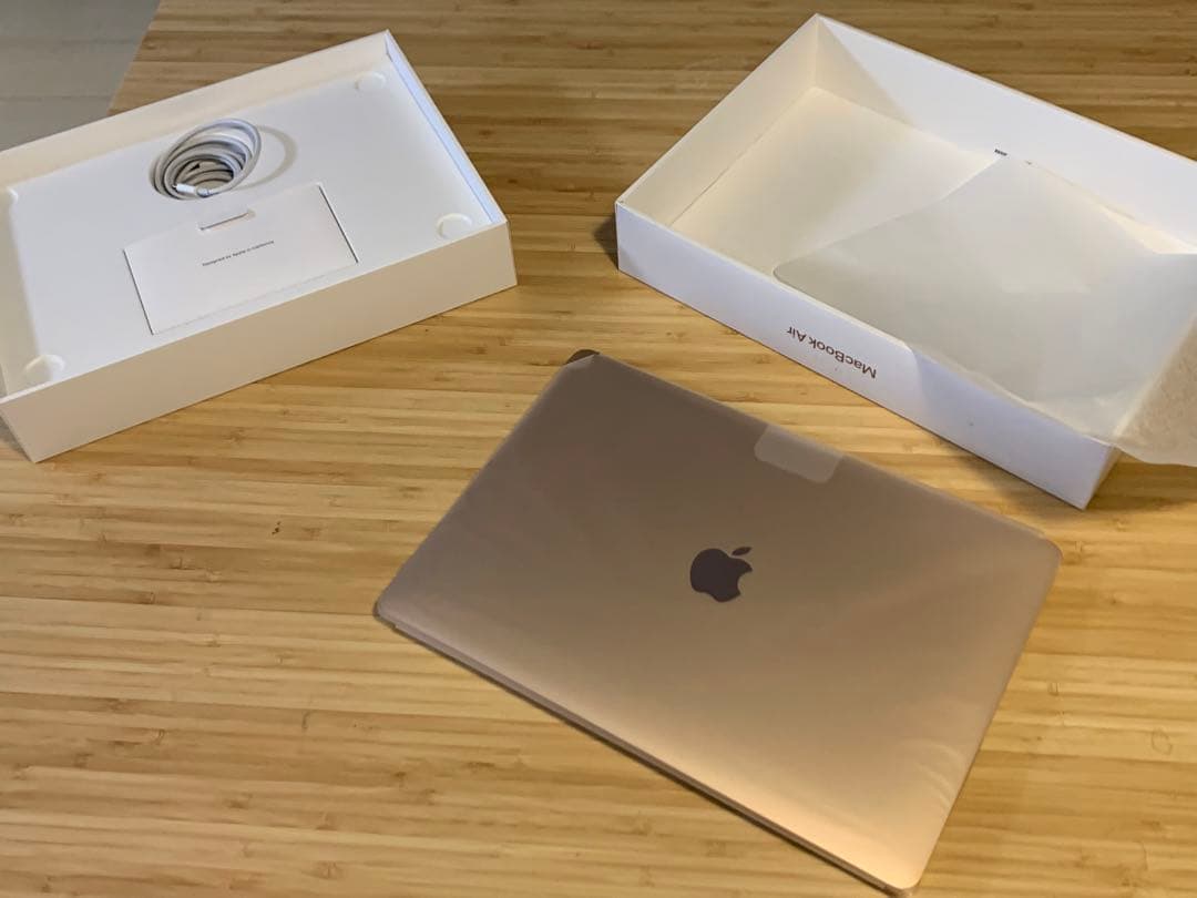 MacBookAirゴールドM1 512GB メモリ8GB 保護フィルム付