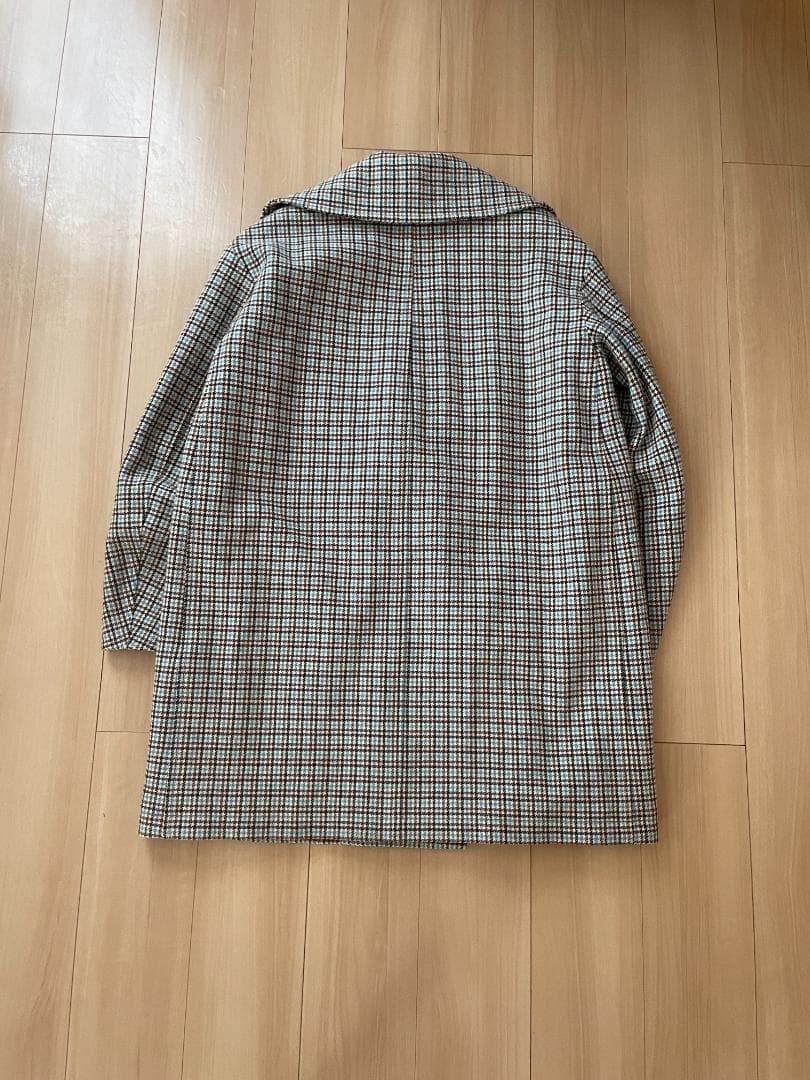 【レア美品】秋冬 MARKAWARE ウール ガンクラブチェック ビッグコート