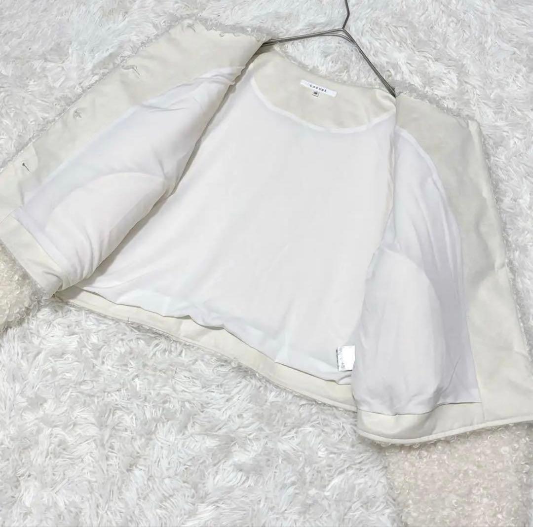 CADUNE カデュネ ボアジャン ボアコート 金ボタン　38