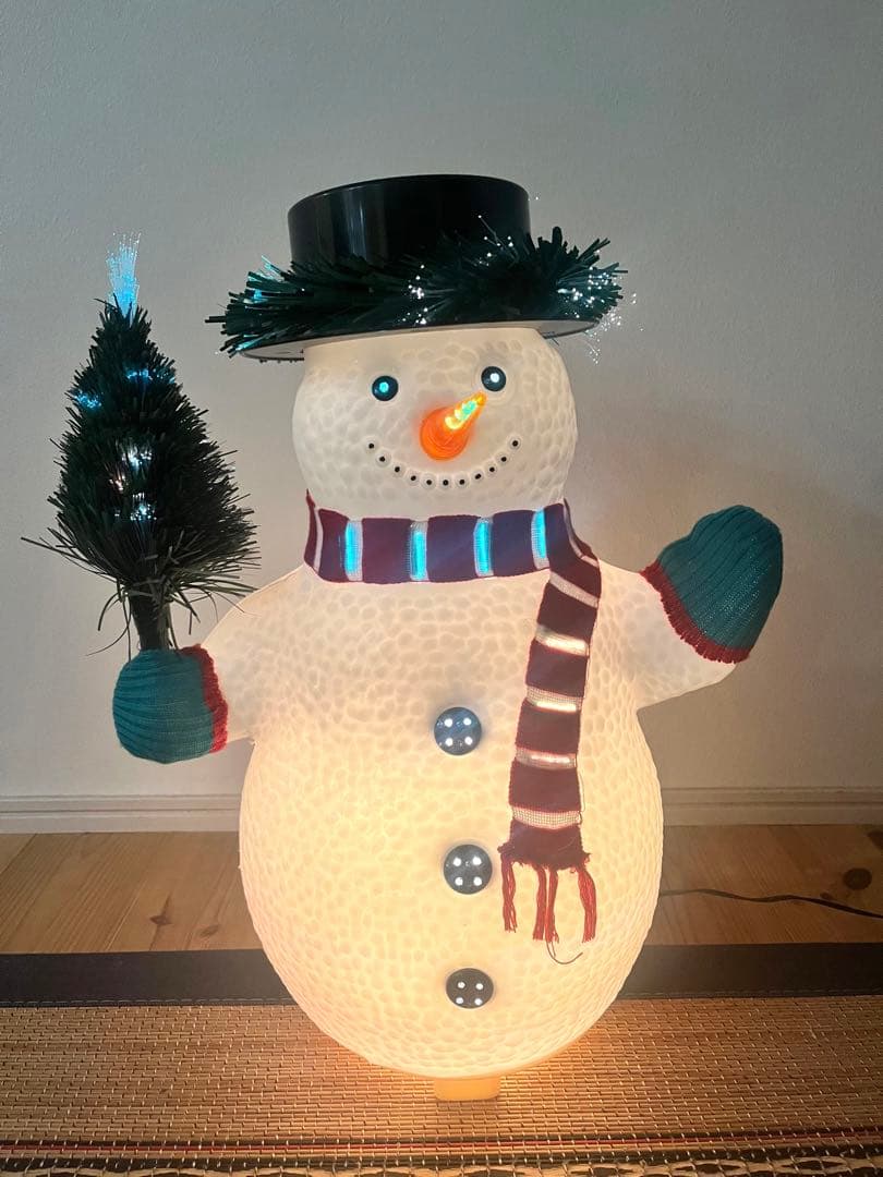 スノーマンライト　クリスマス飾り　イルミネーション　Xmasランプ