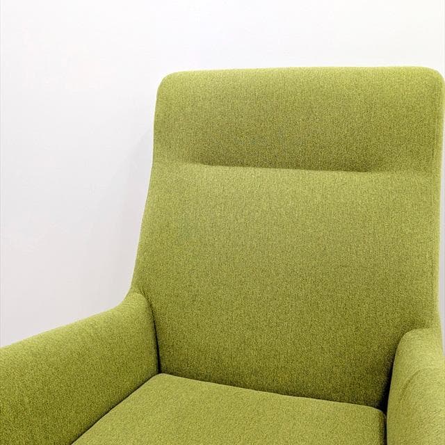 フランフラン廃番ライトグリーンハイバックソファ1シーター