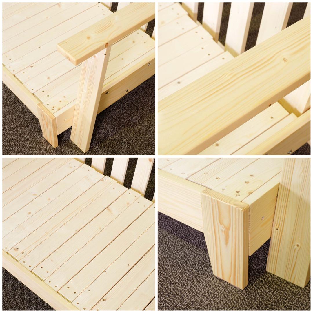 F 新品 ソファベッド 北欧 フレーム セミダブル すのこベッド