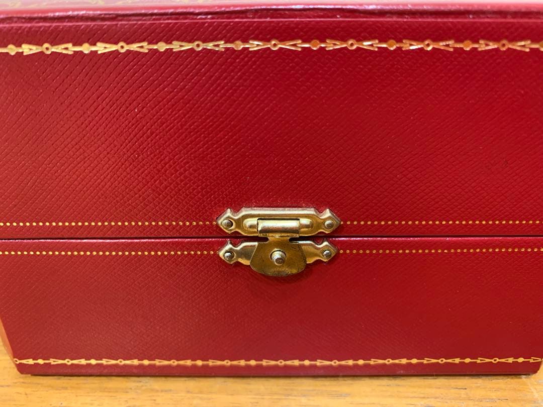 N0916-17★Cartier 空箱 赤 アクセサリーケース 2点セット