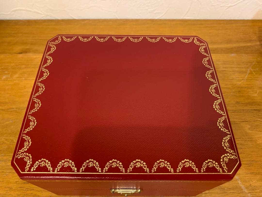 N0916-17★Cartier 空箱 赤 アクセサリーケース 2点セット