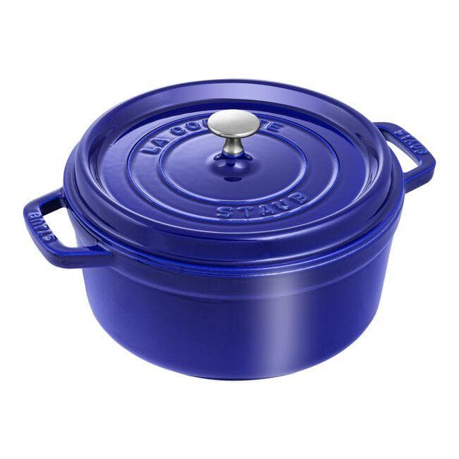 STAUB ストウブ ココット ラウンド 24cm グランブルー
