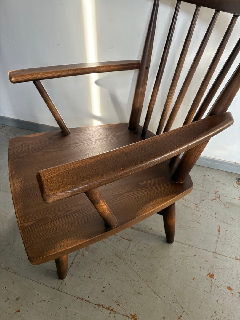 ナガノインテリア　ダイニングチェア　SKC069ー0WB 回転式　2