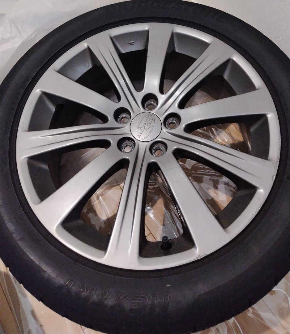 スバル純正17インチ4本ホイール　7JJ 55 PCD100 ガンメタリック塗装