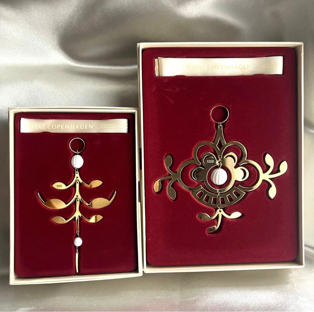 【未使用】稀少★ロイヤルコペンハーゲン　ブルーフルーテッド　オーナメント２種