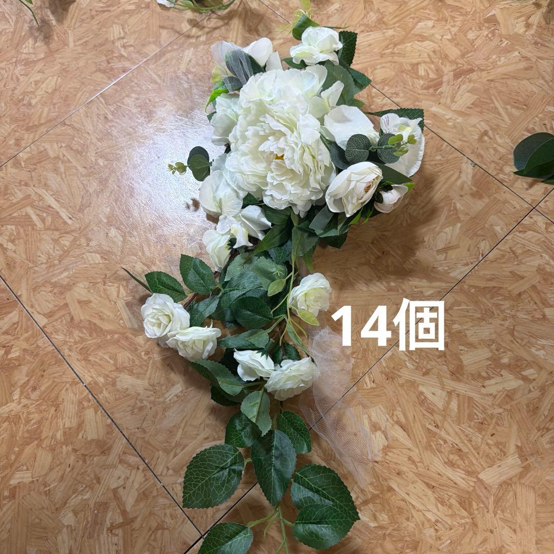ホワイトピオニー造花アレンジメント