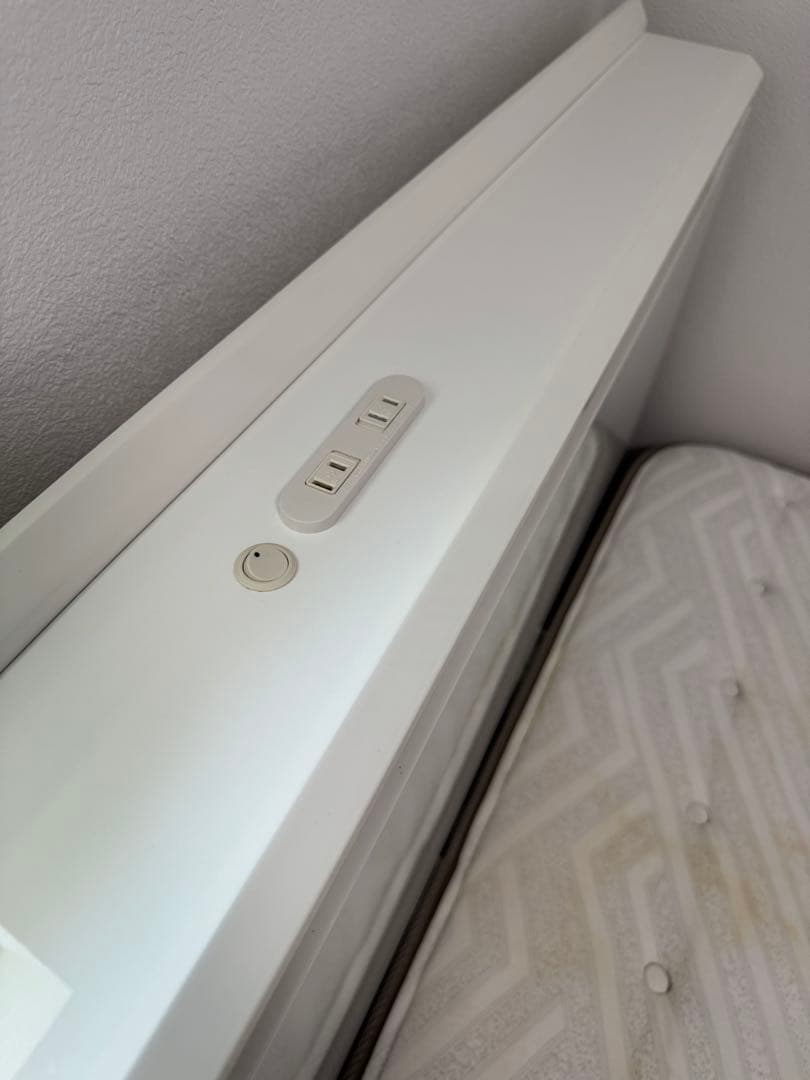 ニトリダブルベッドフレーム ダブルベッド フレーム 白 NITORI