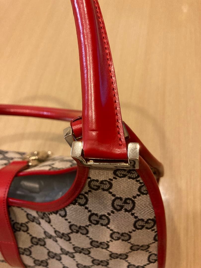 GUCCI ジャッキー GG柄 キャンバス地 ショルダーバッグ