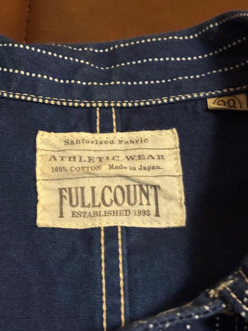 フルカウント FULLCOUNT ウォバッシュストライプ カバーオール