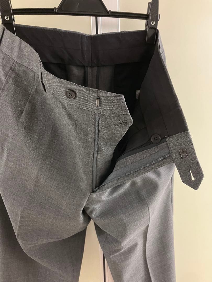 【GIEVES&HAWKES】 GREY WOOL シャークスキン スーツ