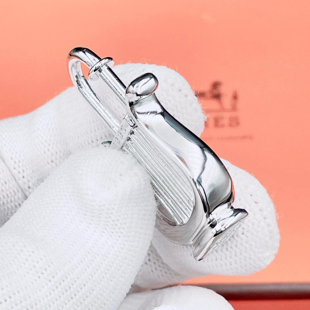 ◇エルメス◇ 新品仕上済 カデナ 1996 年限定 ハープ シルバー 18.5g