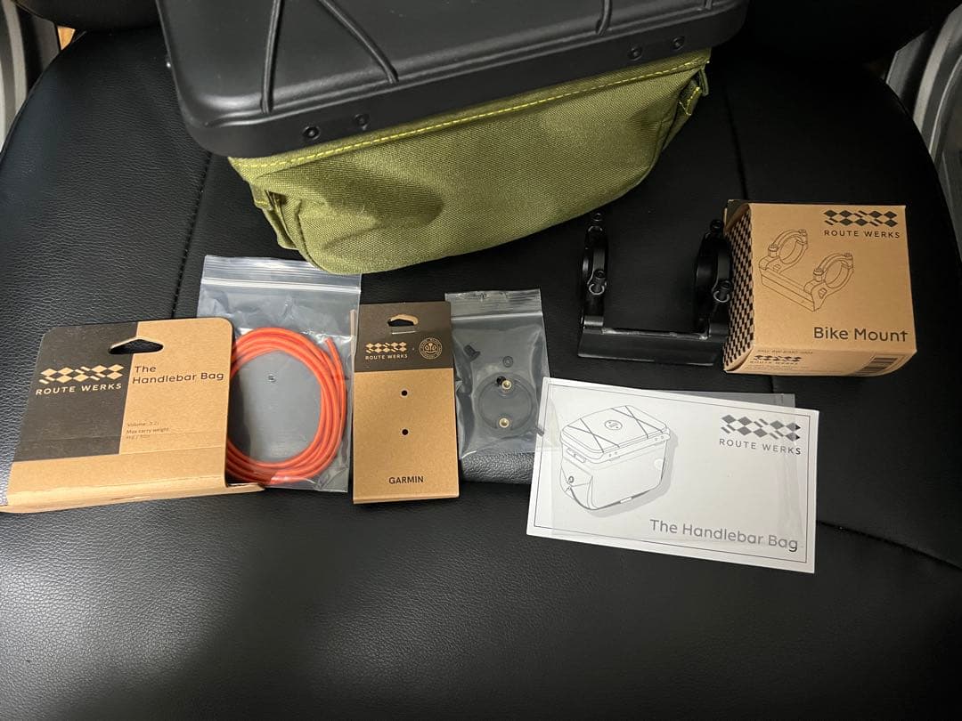 【ROUTEWERKS】ルートワークス　ハンドルバーバッグ　オリーブ31.8