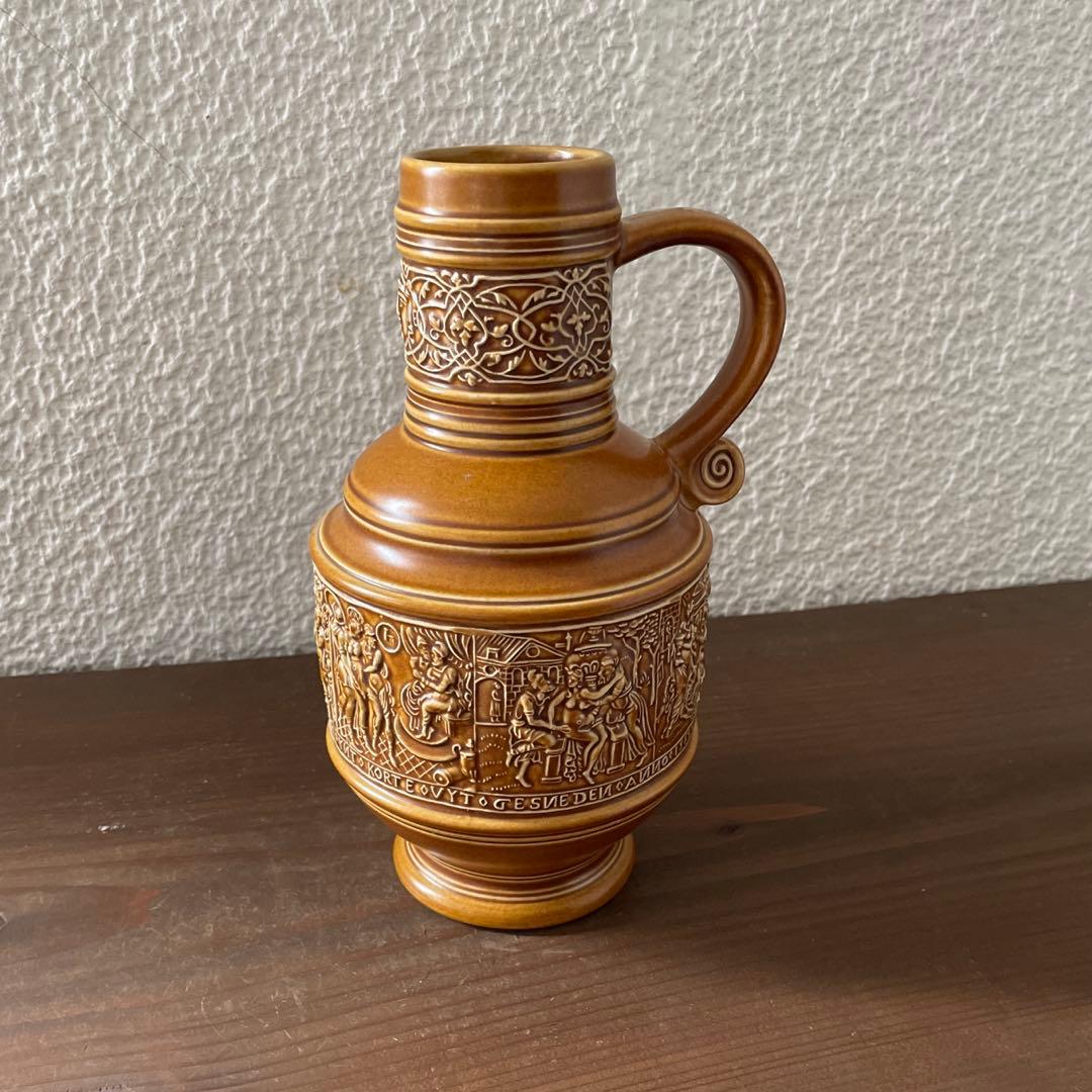 西独ヴィンテージ花器 ドイツ花瓶 24cm