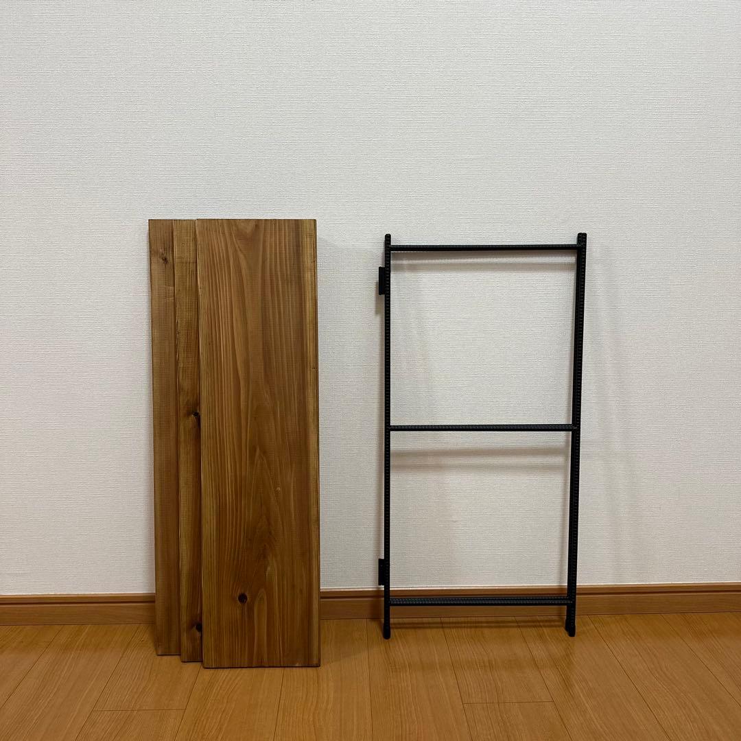 アイアンシェルフ　アイアンラック　折り畳みラック　什器　飾り棚　観葉植物棚