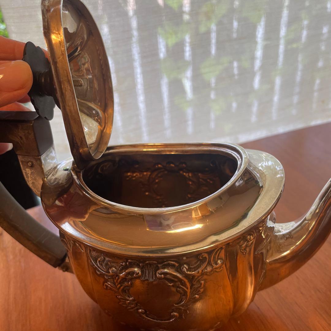 英国製　純銀　アンティーク ティーセット 3点セット