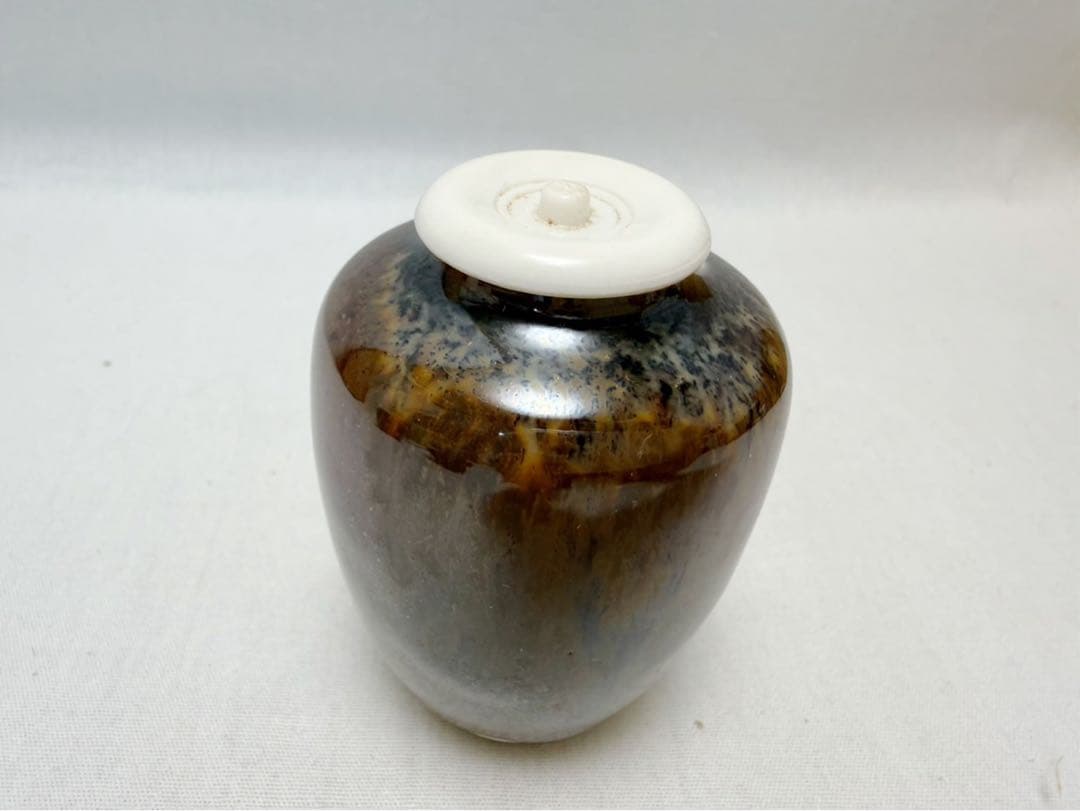 ほぼ未使用 茶道具 玄々斎好写 出合桟蓋 茶通箱 木製朱塗 蒔絵棗 大津袋 茶入