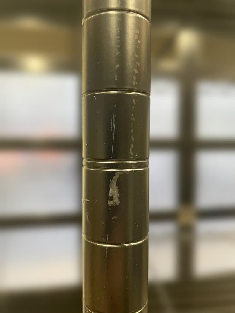  ERECTA 3方クロスバー黒アクリル板×３※ポール天キャップ１個無し