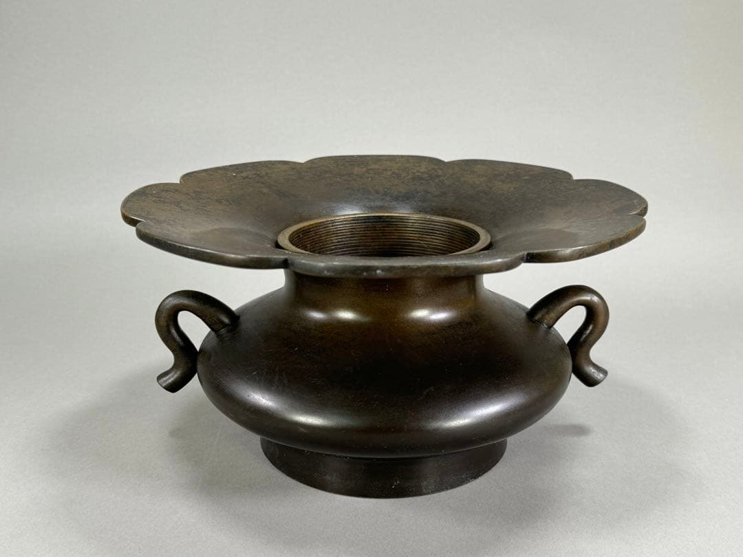 いけばな　池坊　古流　龍生派　銅鋳造　花器　花瓶　華道具　銅花器　伝統生け花