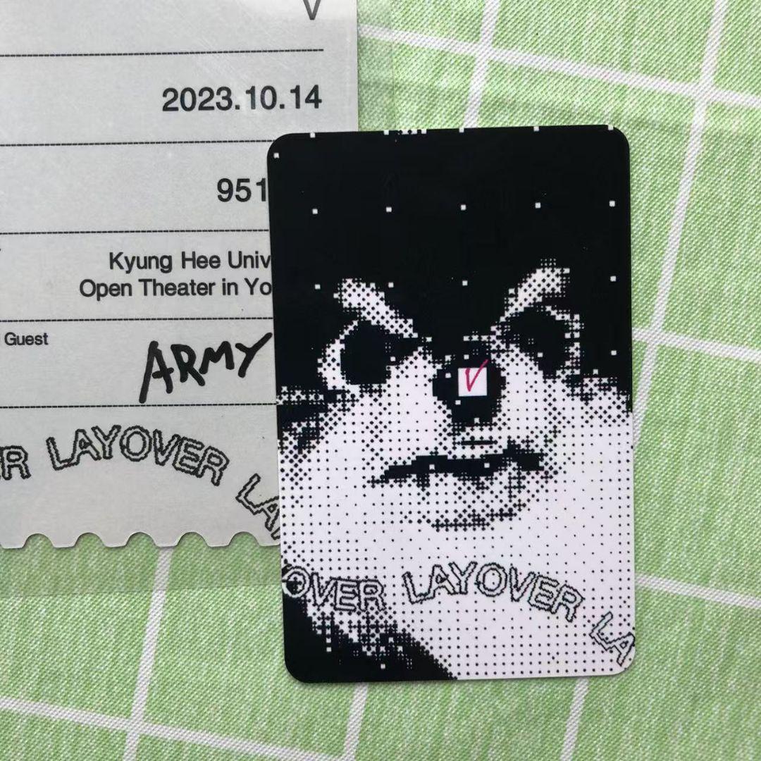 BTS V テテ VICNIC Layover チケット トレカ