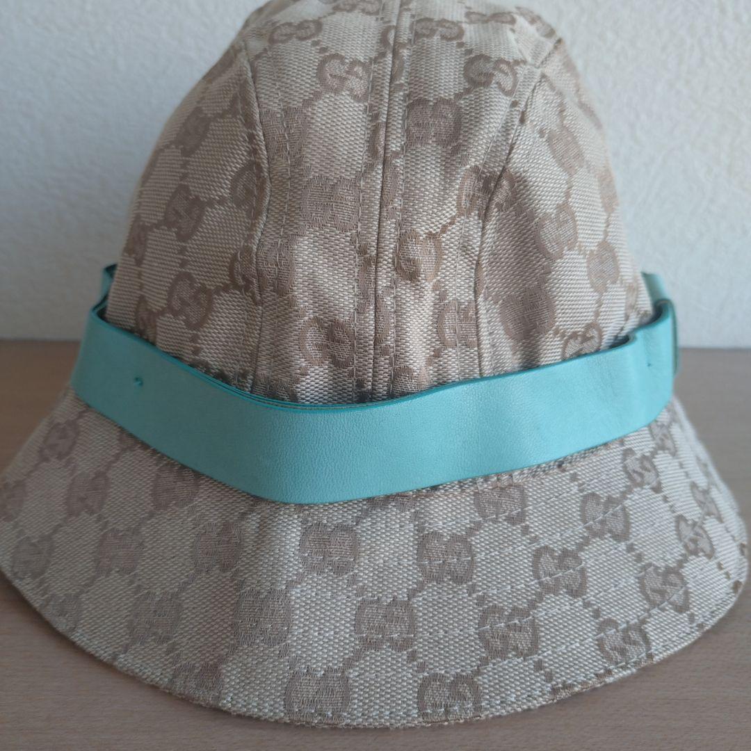 GUCCI ベージュ GGパターン バケットハット