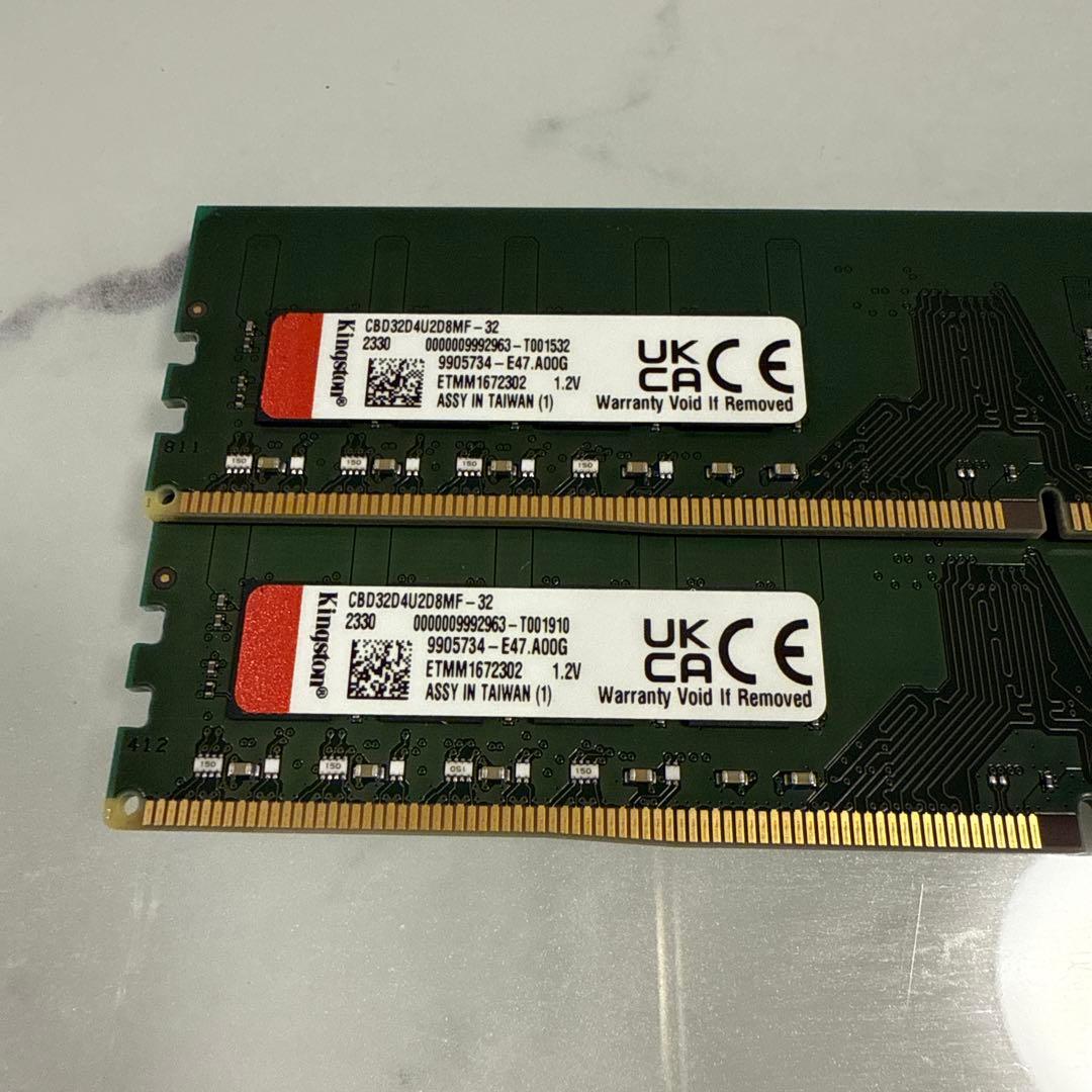Kingston DDR4 メモリ 32gb x 2枚 64GBセット