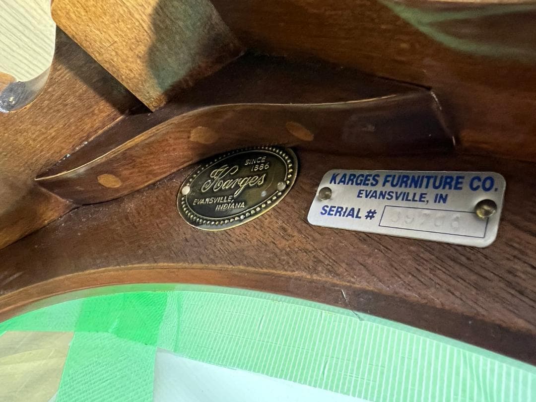 KARGES FUNITURE★木製センターテーブル★ガラス天板★ネコ脚★