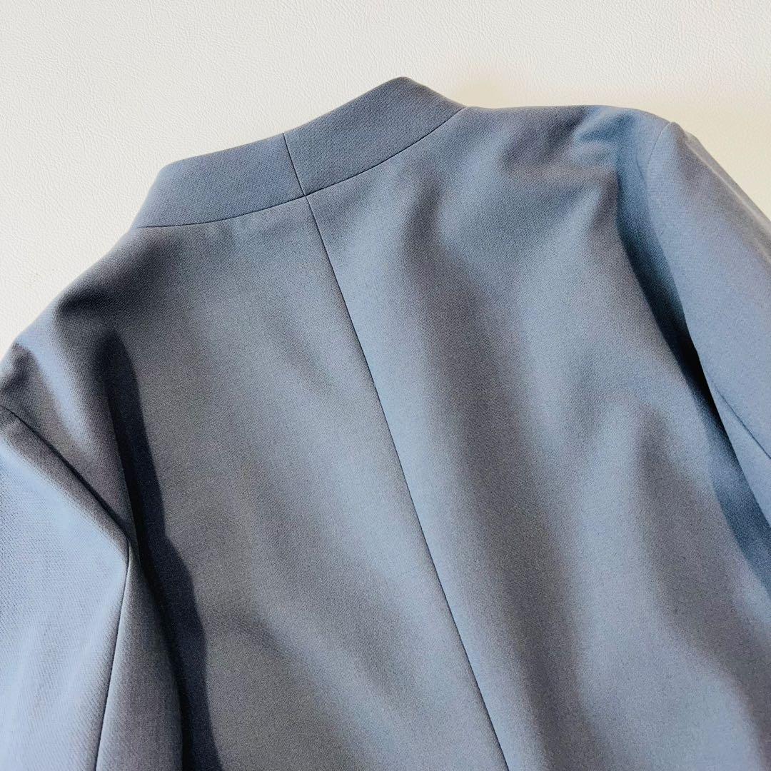 極美品　2023 PLST　洗濯可　ウォームリザーブカラーレスジャケット