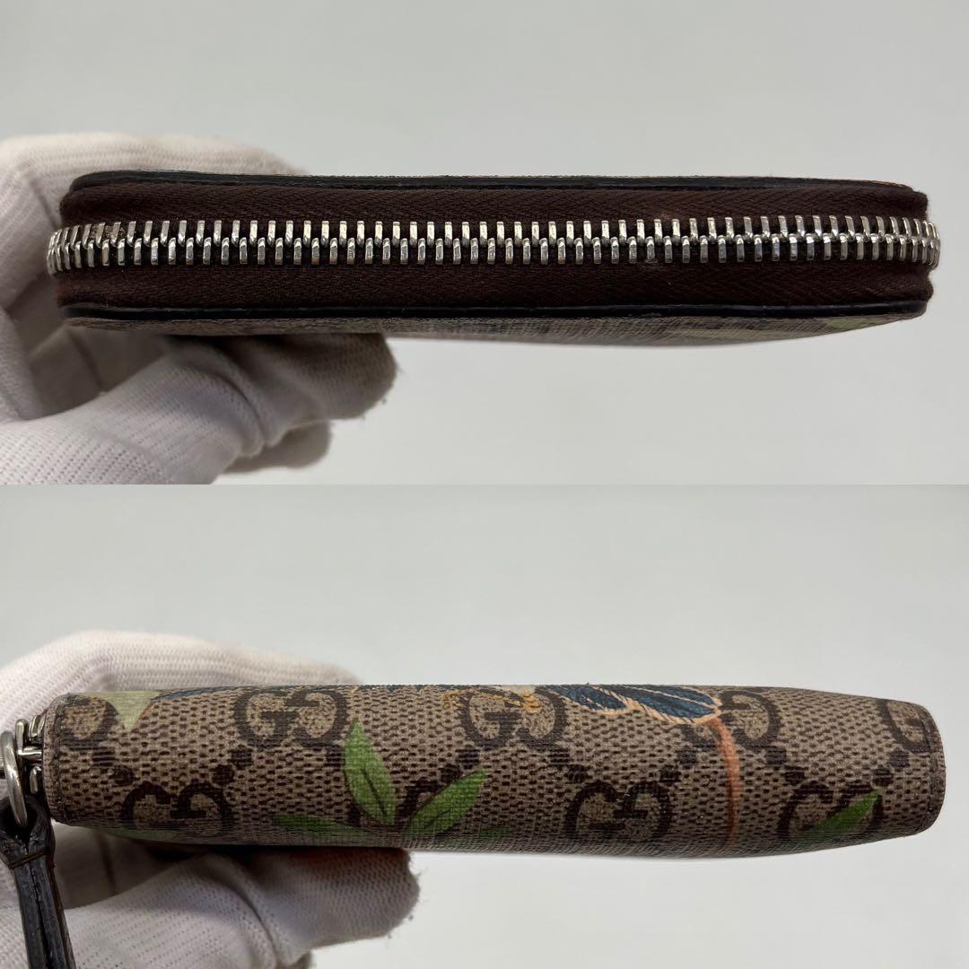 GUCCI ティアン ケース 小銭入れ ラウンドファスナー GGスプリーム